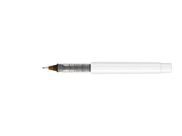 Капиллярная ручка в корпусе из переработанного материала rPET "RECYCLED PET PEN PRO FL», белый с коричневым