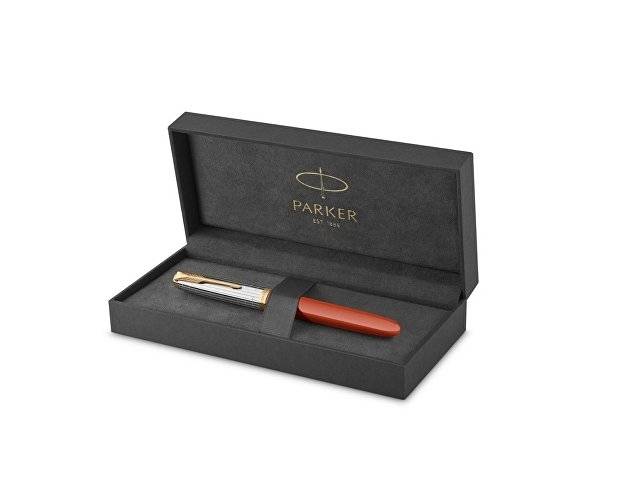 Перьевая ручка Parker 51 Premium Red GT, перо:M/F чернила:Black,Blue, в подарочной упаковке