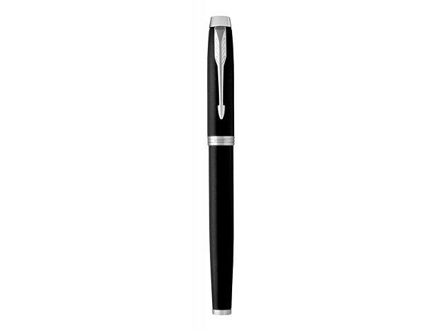 Ручка-роллер Parker IM Mat Black CT,стержень: F, цвет чернил: black, в подарочной упаковке.