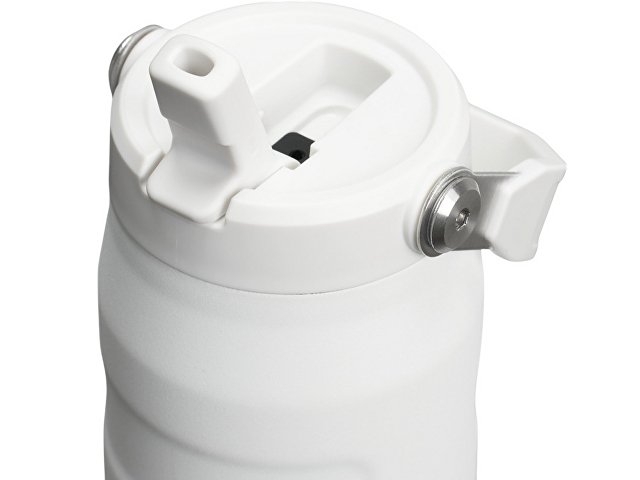 Бутылка для воды объемом 700 мл с откидной трубочкой Stanley IceFlow™ 2.0 - Frosted white