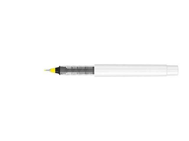 Капиллярная ручка в корпусе из переработанного материала rPET "RECYCLED PET PEN PRO FL», белый с желтым