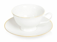 Чайная пара с золотой каймой, 200мл