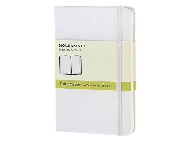 Записная книжка Moleskine Classic (нелинованный) в твердой обложке, Pocket (9x14см), белый