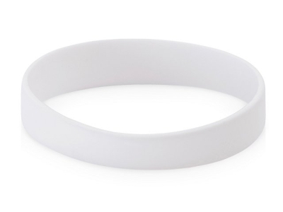 Силиконовый браслет "Forest" 202*12 мм, белый