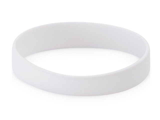 Силиконовый браслет "Forest" 202*12 мм, белый