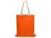 Сумка для шопинга Twin двухцветная из хлопка, 180 г/м2, оранжевый/натуральный
