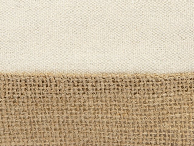 Косметичка "Jute" с ручкой из хлопка и джута, натуральный