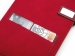 Бизнес блокнот А5 "Freya" с клапаном и карманом для визиток, твердая обложка, 128 листов, красный и бор