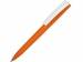 Ручка пластиковая soft-touch шариковая «Zorro», оранжевый/белый