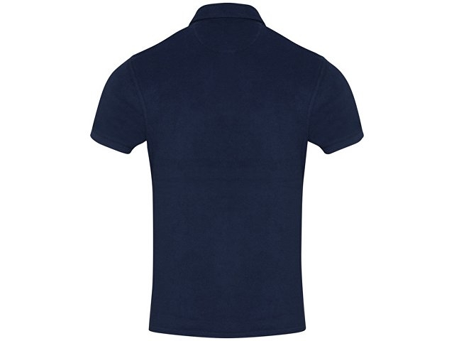 Рубашка поло унисекс "Akoya" из переработанного махрового материала - Темно - синий