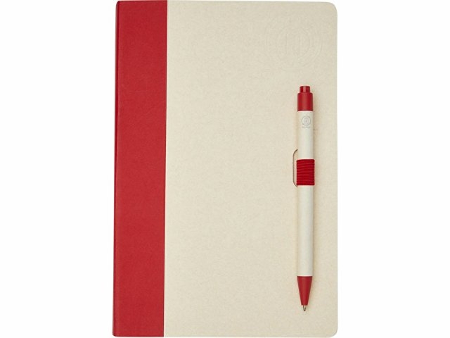 Блокнот размером A5 и шариковая ручка Dairy Dream, красный
