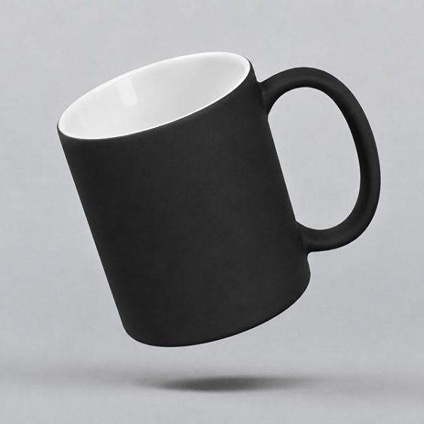 Кружка с покрытием soft-touch «Barrel of a Gum», черный