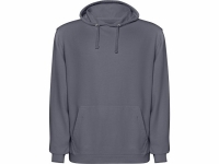 Толстовка с капюшоном «KENIA» унисекс, серо-голубой выстиранный