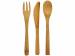 Набор столовых приборов Celuk из бамбука, натуральный