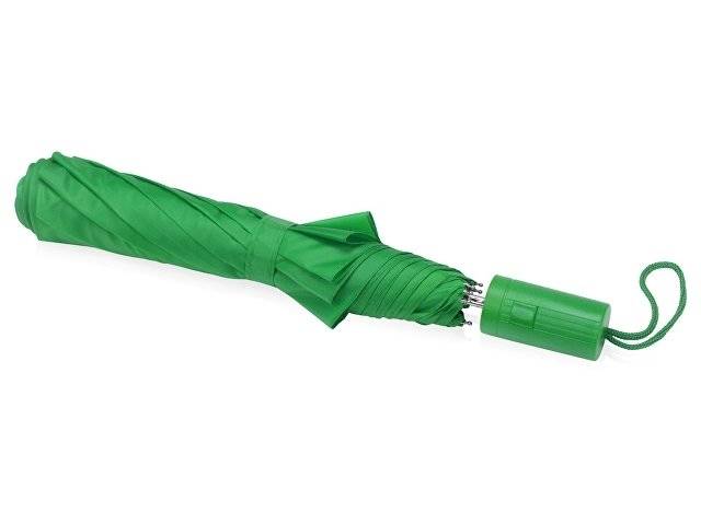 Зонт складной "Tulsa", полуавтоматический, 2 сложения, с чехлом, зеленый