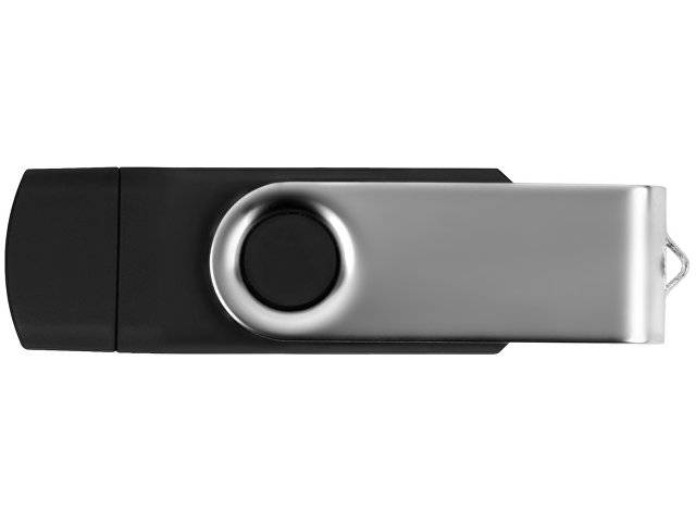 USB/micro USB-флешка 2.0 на 16 Гб «Квебек OTG», черный