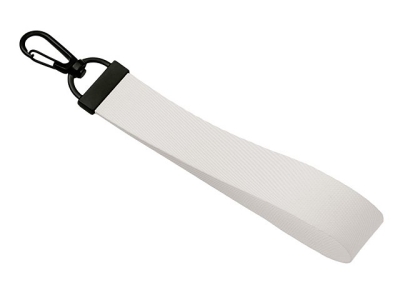 Ремувка с черным карабином "Summit", 2 см, белый/черный