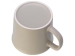 Матовая кружка Nancy 360 мл цветная снаружи, белая внутри, бежевый