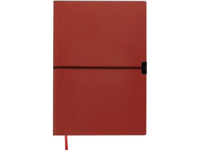 Блокнот "Horizon" с горизонтальной резинкой, гибкая обложка, 80 листов, красный