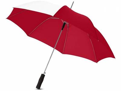Зонт-трость Tonya 23" полуавтомат, красный/белый