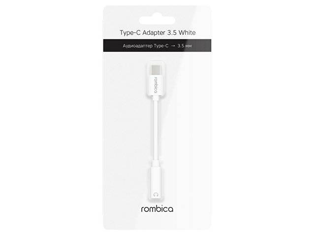 Rombica Type-C Adapter 3.5 White, белый
