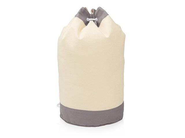 Рюкзак-мешок «Indiana» хлопковый, 180гр, натуральный/серый