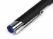 Ручка металлическая шариковая "Legend Mirror Gum" софт-тач с цветным слоем, черный / синий