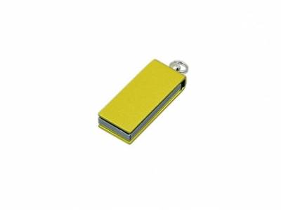Флешка с мини чипом, минимальный размер, цветной  корпус, 64 Гб, желтый