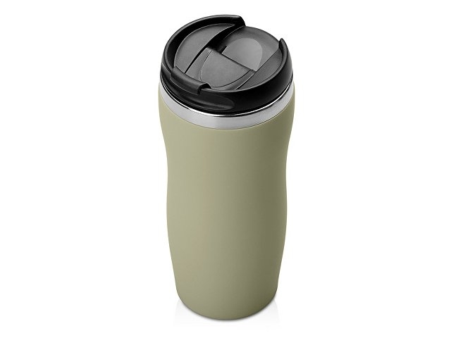 Термокружка "Mony Steel" 350 мл, soft touch, оливковый
