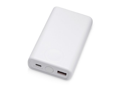 Внешний беспроводной аккумулятор 2-в-1 с функцией зарядки Apple Watch, QC/PD «AtomIQ», 10000 мАч, белый