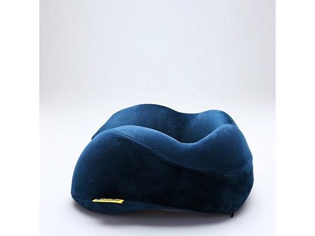 Подушка для путешествий со встроенным массажером "Massage Tranquility Pillow", синий