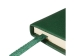 Блокнот А5  "City" на резинке, зеленый
