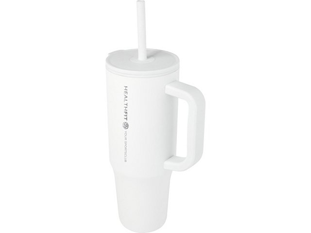 Brady термостакан с силиконовой трубочкой, 900 мл, сертифицированный согласно RCS- Белый