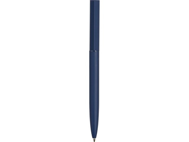 Шариковая металлическая ручка "Minimalist" софт-тач, темно-синяя