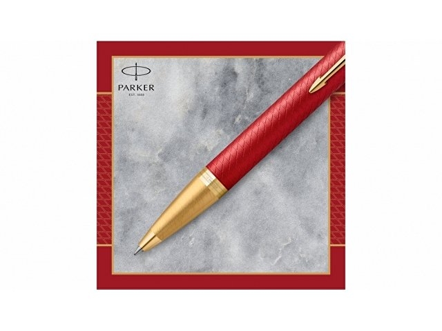 Шариковая ручка Parker IM Premium K318  Red GT, стержень: M, цвет чернил: blue, в подарочной упаковке.