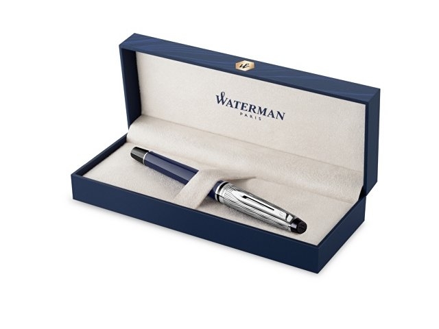 Ручка-роллер Waterman Expert22 SE deluxe Blue CT, цвет: Black, в подарочной упаковке