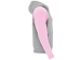 Толстовка с капюшоном "Badet" детский, серый меланж/светло-розовый