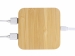USB-хаб с беспроводной зарядкой из бамбука Plato