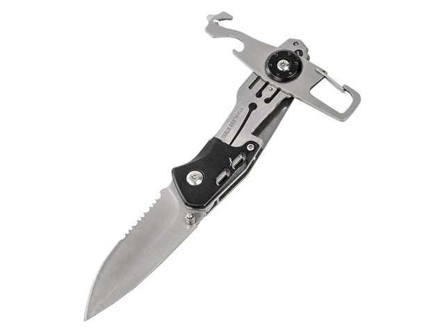 Складной нож «Cutter» с карабином, черный