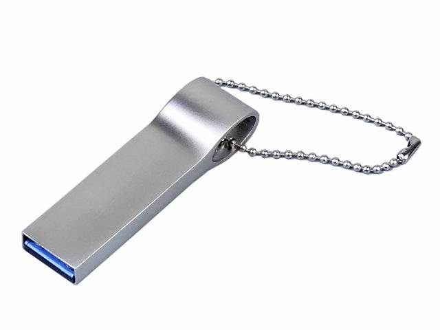 USB 3.0-флешка на 16 Гб с мини чипом, компактный дизайн, боковое отверстие для цепочки