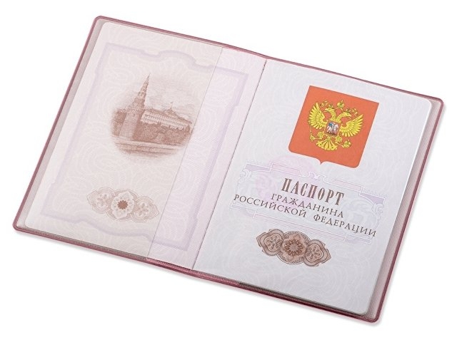Классическая обложка для паспорта "Favor", розовая