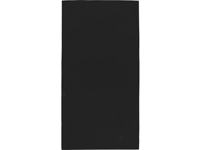 Lucas спортивное полотенце из переработанного полиэстера 70х140 см - сплошной черный