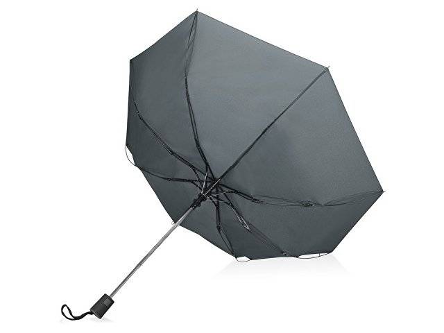 Зонт складной "Irvine", полуавтоматический, 3 сложения, с чехлом, серый