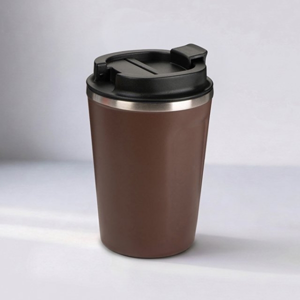 Термокружка CAFe COMPACT, 380 мл, коричневый