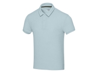 Рубашка поло унисекс "Akoya" из переработанного махрового материала - Cloud Blue