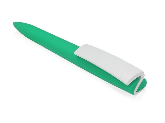 Ручка пластиковая soft-touch шариковая «Zorro», мятный//белый
