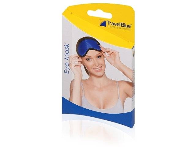 Повязка для глаз Travel Blue Eye Mask, синий/черный