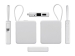 Внешний аккумулятор со встроенным кабелем USB-C «Дэнси», 5000 мАч, белый