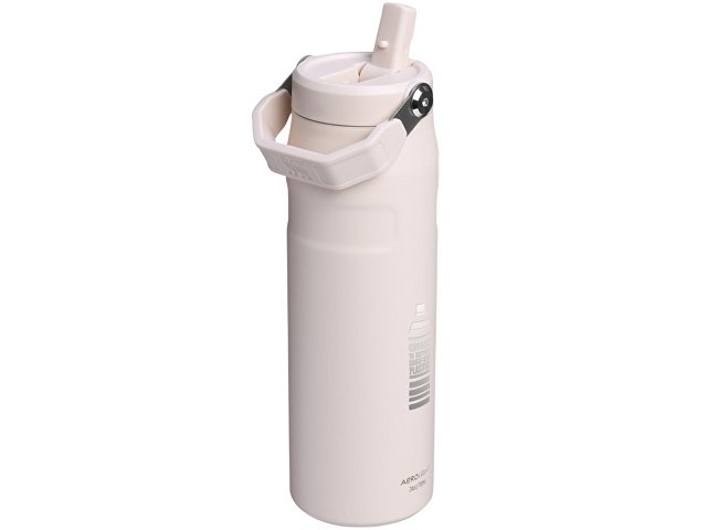 Бутылка для воды объемом 700 мл с откидной трубочкой Stanley IceFlow™ 2.0 - Light pink