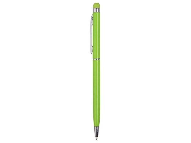 Ручка-стилус металлическая шариковая "Jucy", зеленое яблоко